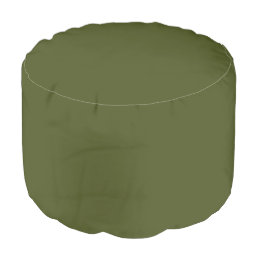 Army Green Solid Color Pouf