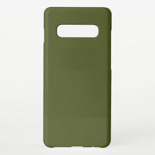 Army Green Solid Color Samsung Galaxy S10+ Case