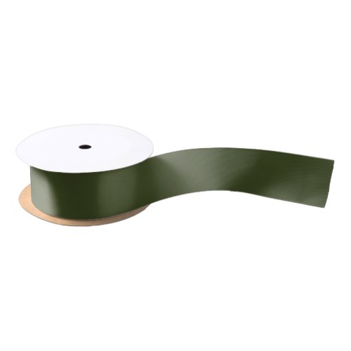 Army Green Solid Color Satin Ribbon