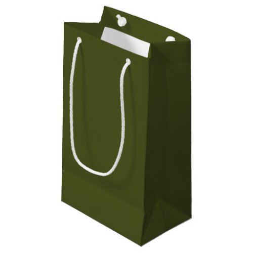 Army Green Solid Color Small Gift Bag