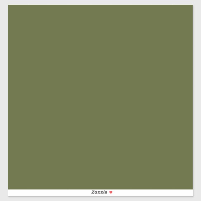 Army green (solid color)  sticker (Sheet)