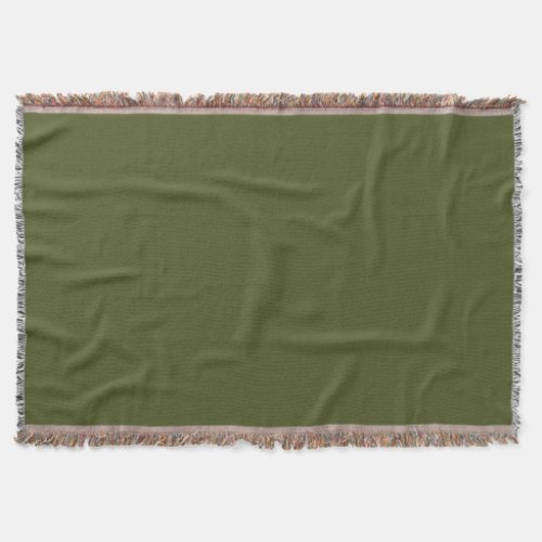 Army Green Throw Blanket