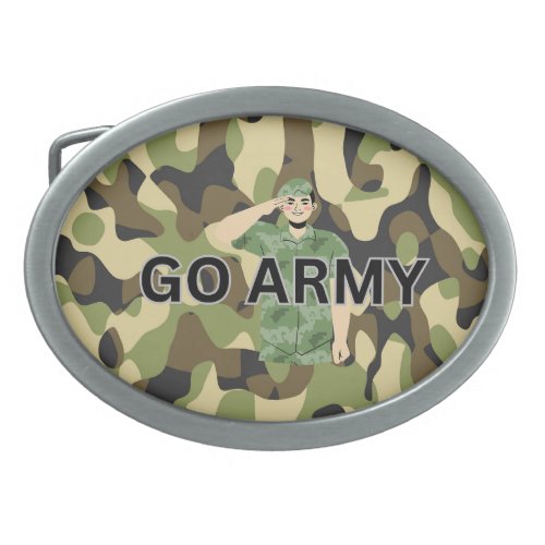  Army green uniform pattern design Belt Buckle
