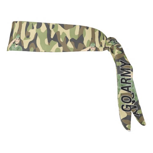  Army green uniform pattern design Tie Headband