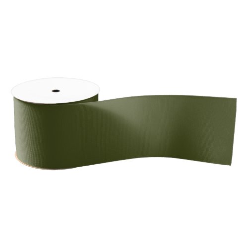 Army Green Wide Grosgrain Ribbon