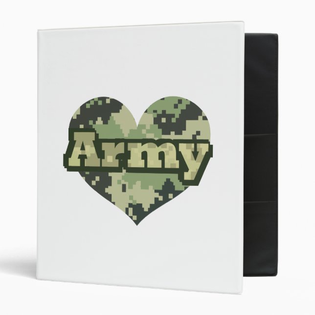 Army Heart 3 Ring Binder (Front/Inside)