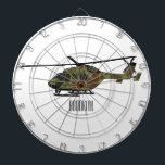 Army helicopter cartoon illustration  dart board<br><div class="desc">Army helicopter cartoon illustration</div>