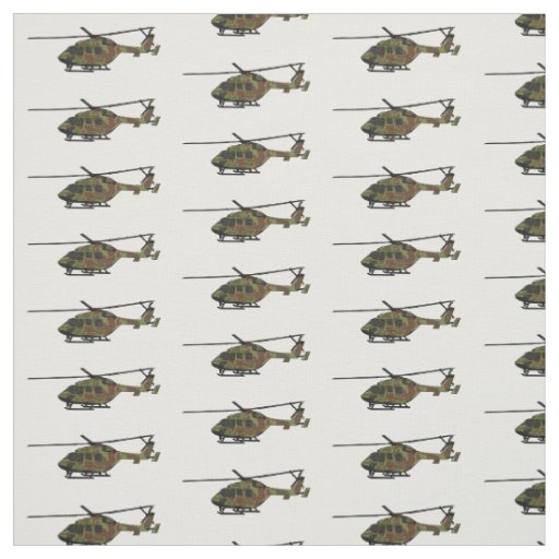 Army helicopter cartoon illustration  fabric