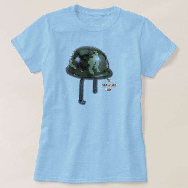 Army Helmet T-Shirt (Design Front)