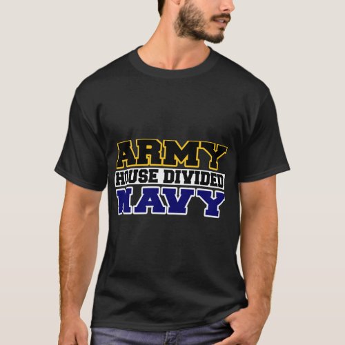Army House Divided Navy   T_Shirt