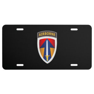 Army - II Field Force w Airborne Tab LRRP License Plate