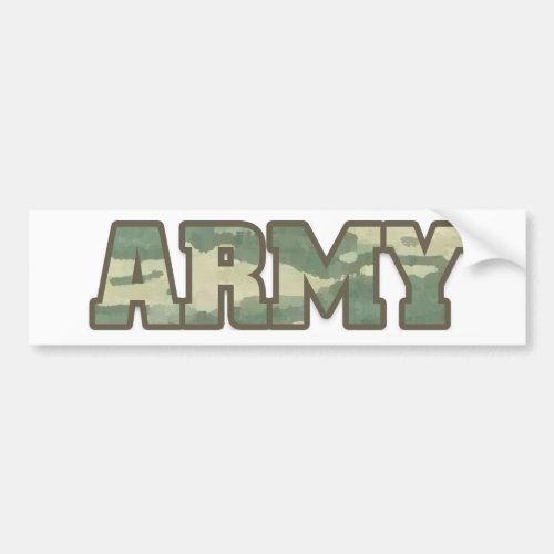 Army in Camo Bumper Sticker