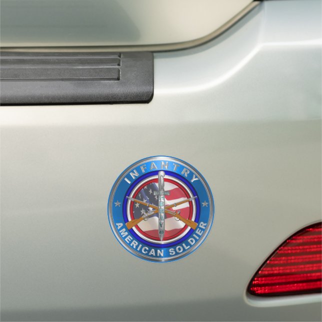 Army Infantry Soldier 11 Bravo Car Magnet (In Situ)