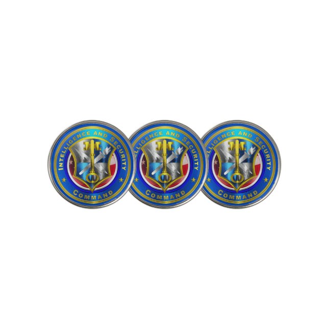 Army Intelligence and Security Command  Golf Ball Marker (3 Up)