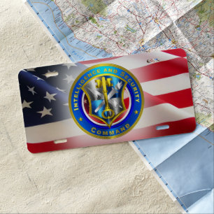 Army Intelligence and Security Command  License Plate