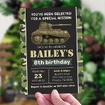 Army invitation, Camo military birthday invitation<br><div class="desc">Army invitation,  military birthday invitation,  army birthday,  military theme party invite,  camo invitation,  boys birthday invite</div>