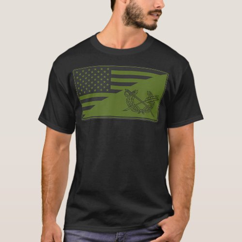 Army JAG Corps American Flag  T_Shirt