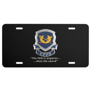 Army - Jag Corps Crest - Pen is Mighter License Plate