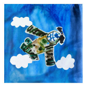 Army Jet "Art by Kids" Acrylic Print