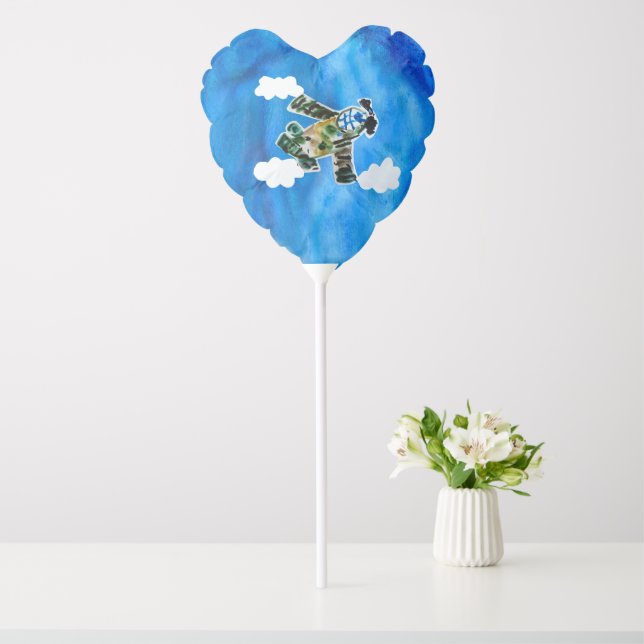 Army Jet  "Art by Kids" Balloon (In Situ)