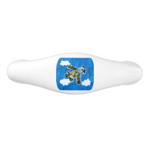 Army Jet "Art by Kids" Ceramic Drawer Pull