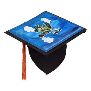 Army Jet "Art by Kids" Graduation Cap Topper