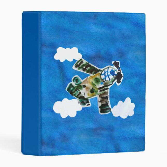 Army Jet "Art by Kids" Mini Binder (Front/Spine)