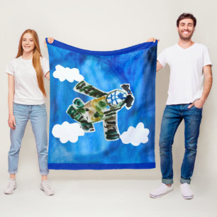 Army Jet Fleece Blanket