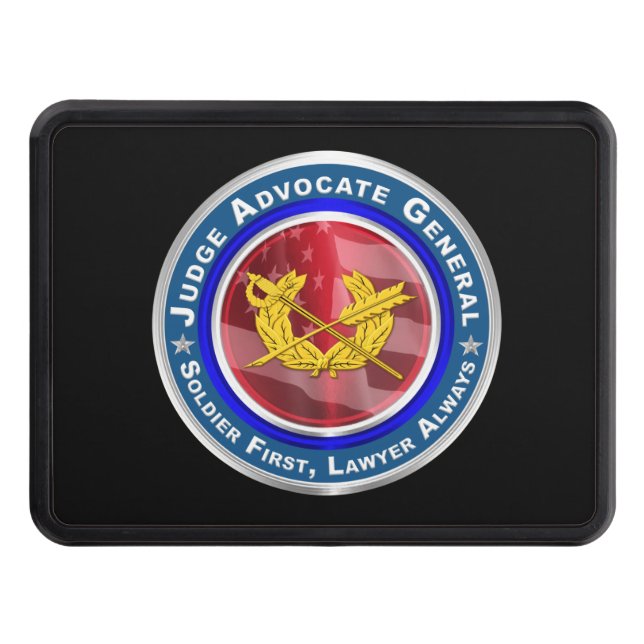Army Judge Advocate General JAG Corps Hitch Cover (Front)