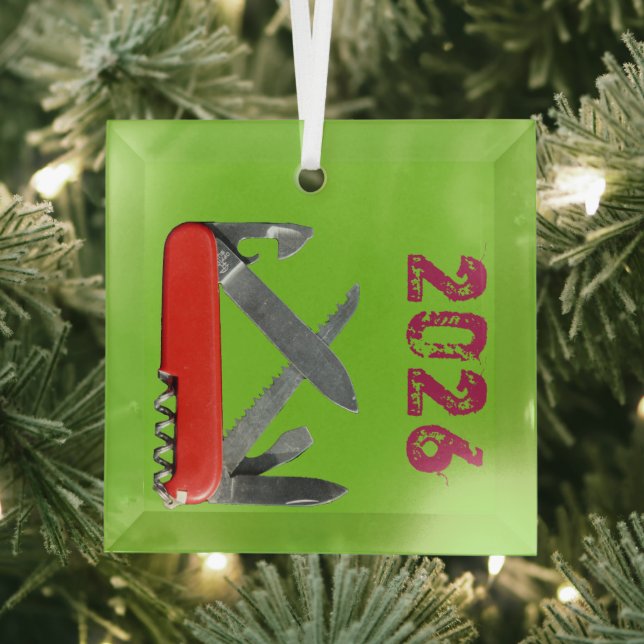 Army Knife, Multi-Tool Ornament (Insitu)