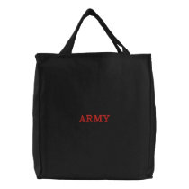 Army Kpop Fan Embroidered Tote Bag