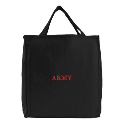 Army Kpop Fan Embroidered Tote Bag