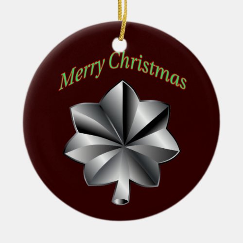 Army Lieutenant Colonel Christmas Ornament