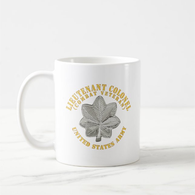 Army - Lieutenant Colonel - LTC - Combat Veteran - Coffee Mug (Left)