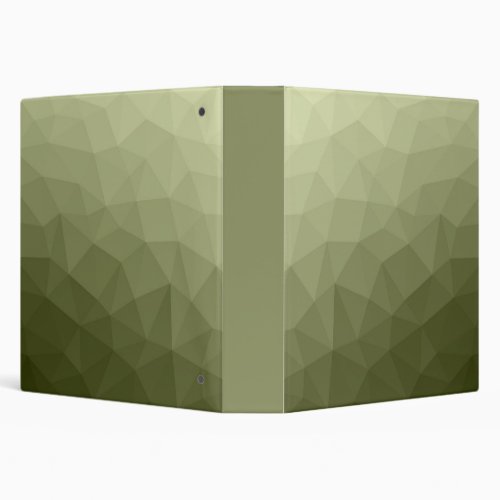 Army light green gradient geometric mesh pattern 3 ring binder