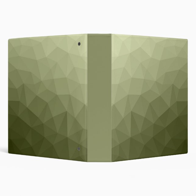 Army light green gradient geometric mesh pattern 3 ring binder (Background)