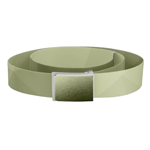 Army light green gradient geometric mesh pattern belt