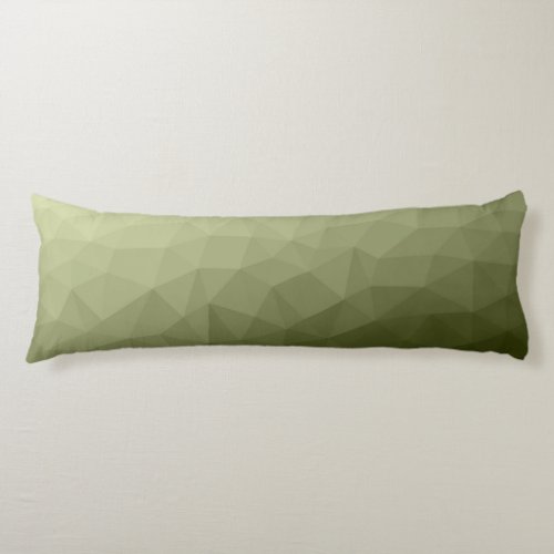Army light green gradient geometric mesh pattern body pillow