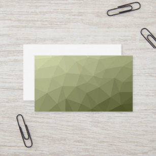 Army light green gradient geometric mesh pattern business card