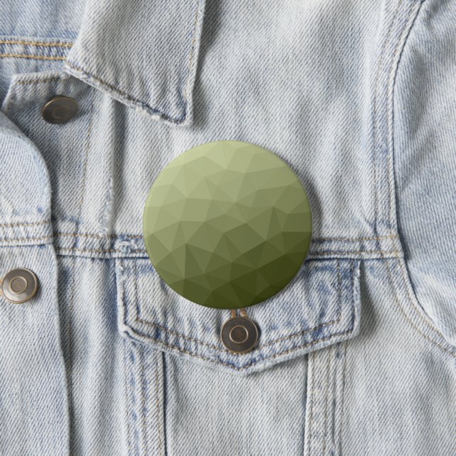 Army light green gradient geometric mesh pattern button (In Situ)