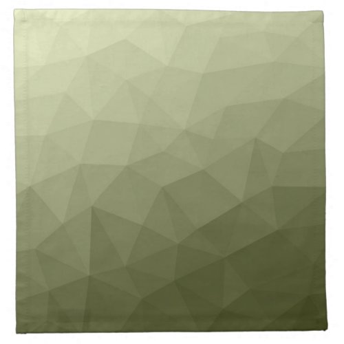 Army light green gradient geometric mesh pattern cloth napkin