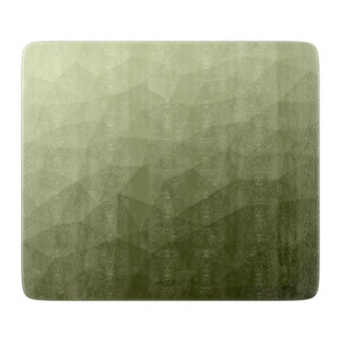 Army light green gradient geometric mesh pattern cutting board