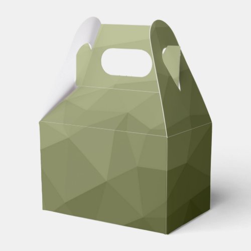 Army light green gradient geometric mesh pattern favor boxes