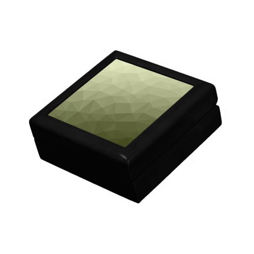 Army light green gradient geometric mesh pattern gift box