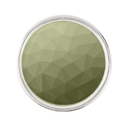 Army light green gradient geometric mesh pattern lapel pin