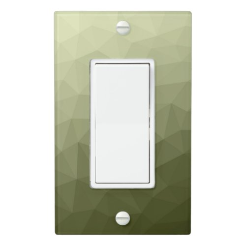 Army light green gradient geometric mesh pattern light switch cover