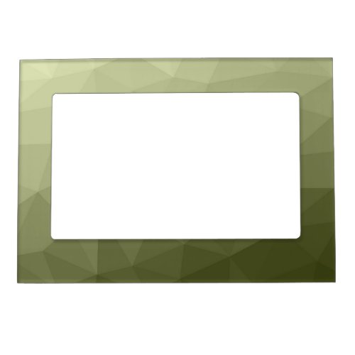 Army light green gradient geometric mesh pattern magnetic frame