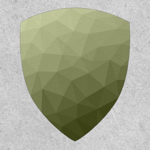 Army light green gradient geometric mesh pattern patch