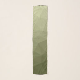 Army light green gradient geometric mesh pattern scarf
