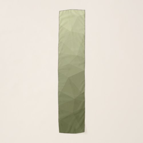 Army light green gradient geometric mesh pattern scarf